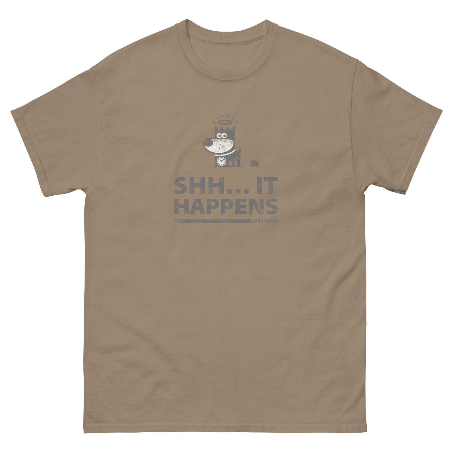 Shh...It Happens . Grey . Unisex Classic Tee