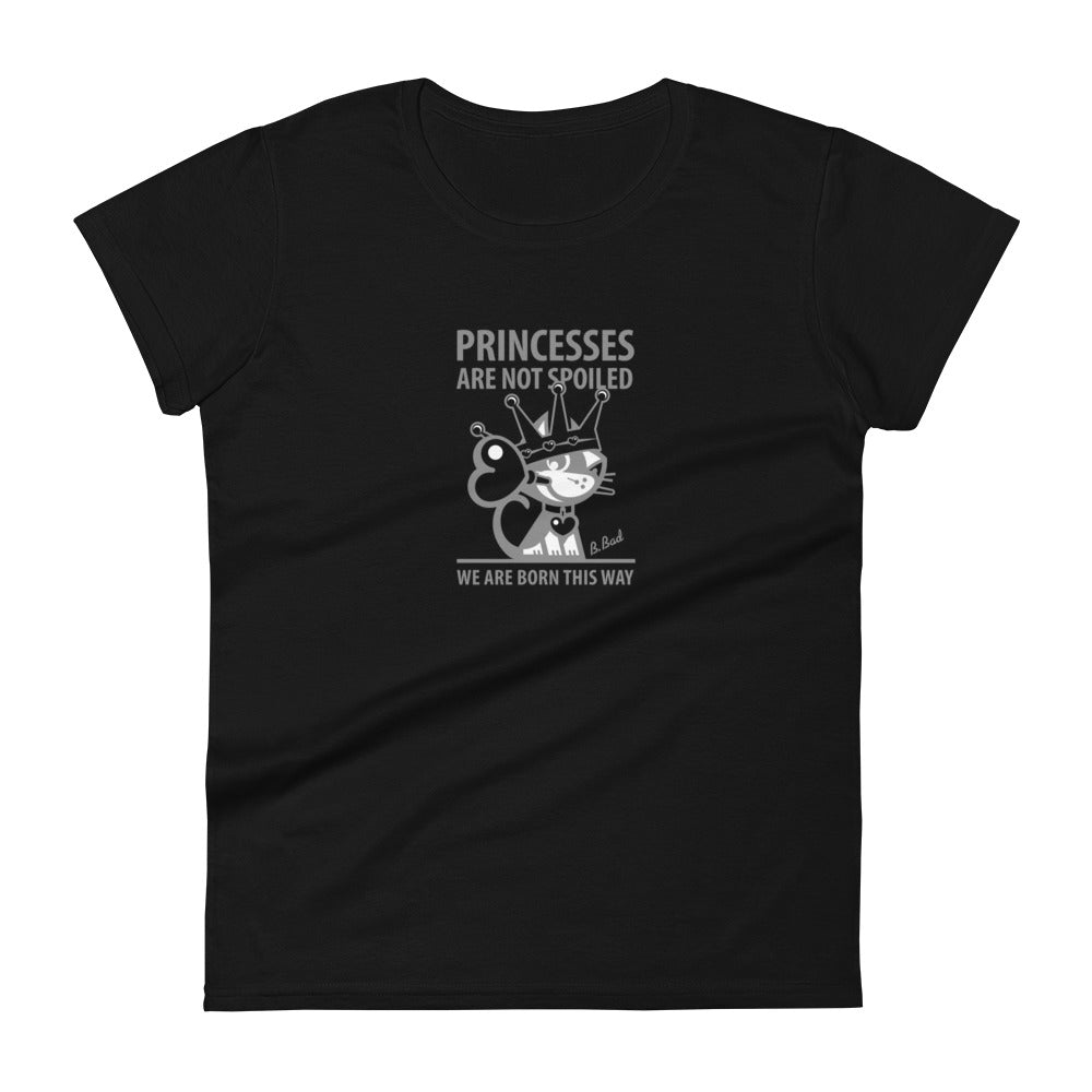 Betty Bad Kitty . Princesses V . Women's Short Sleeve T-Shirt