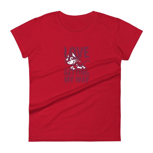 Betty Bad Kitty . Love II . Women's Short Sleeve T-Shirt