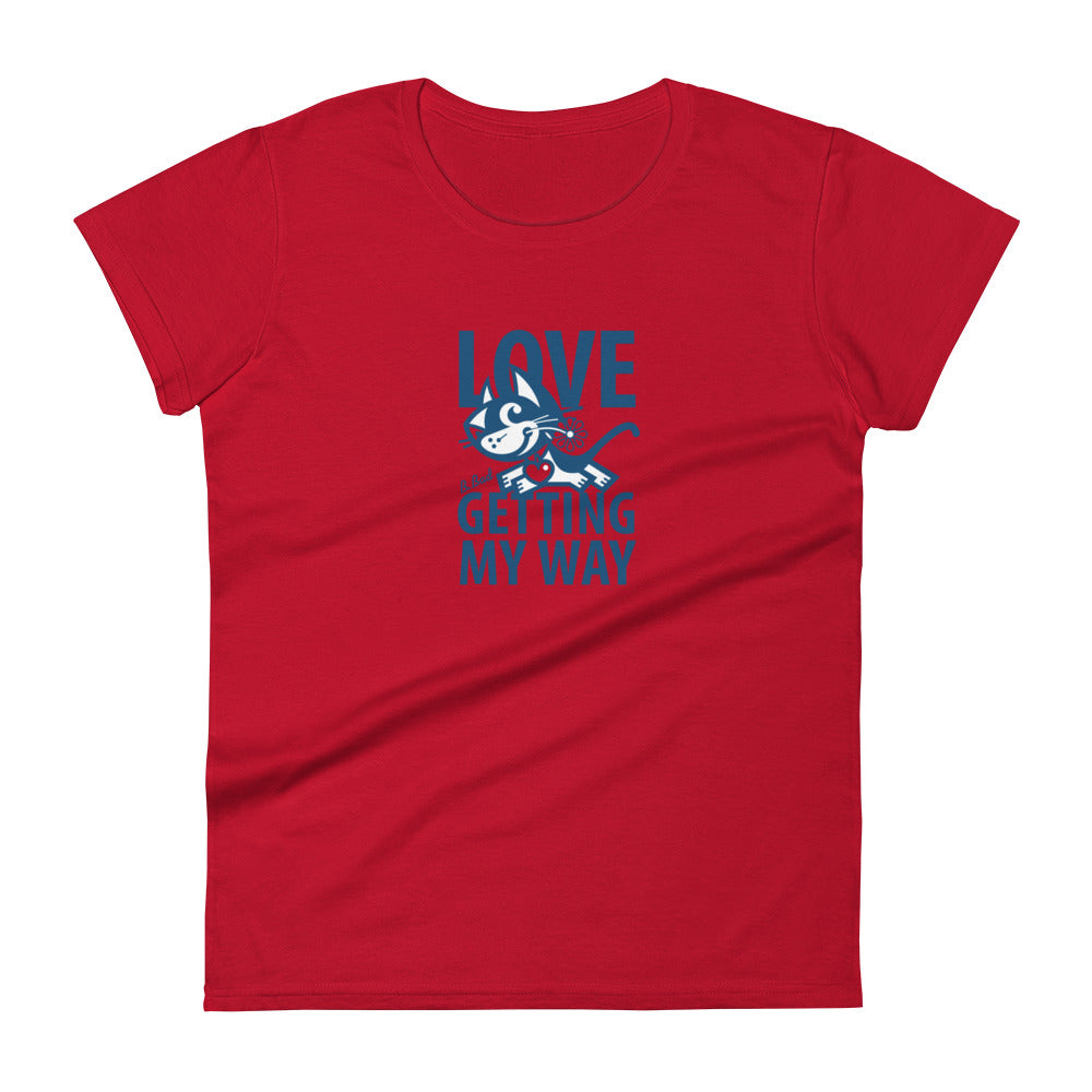 Betty Bad Kitty . Love IV . Women's Short Sleeve T-Shirt