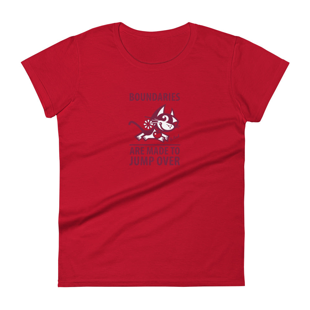 Betty Bad Kitty . Boundaries II . Women's Short Sleeve T-Shirt