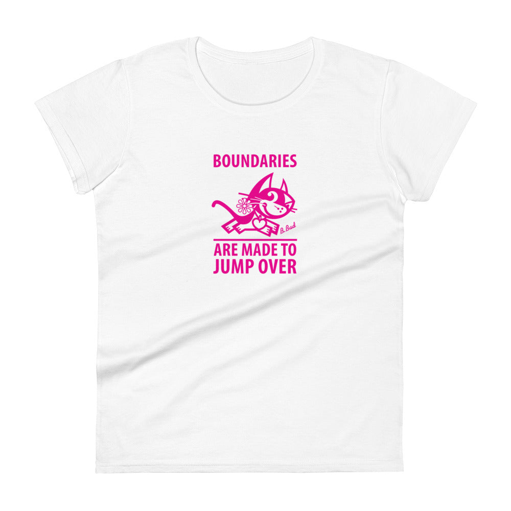 Betty Bad Kitty . Boundaries III . Women's Short Sleeve T-Shirt