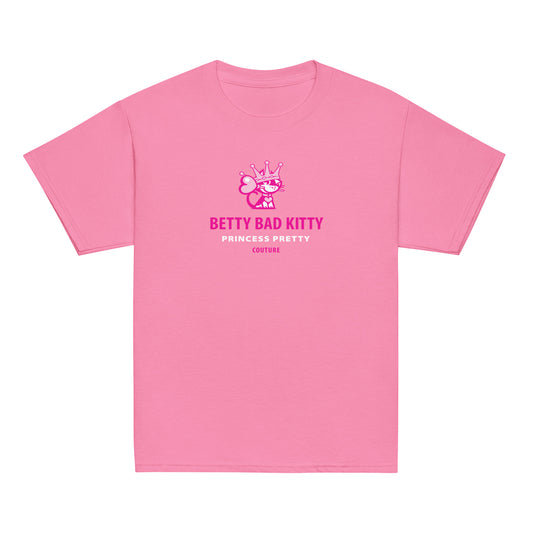 Betty Bad Kitty . Princess Pretty . Youth Classic Tee