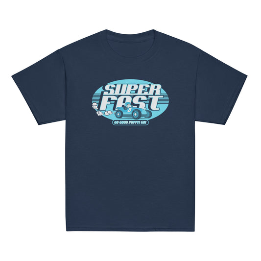 Super Fast . Blue . Youth Classic Tee