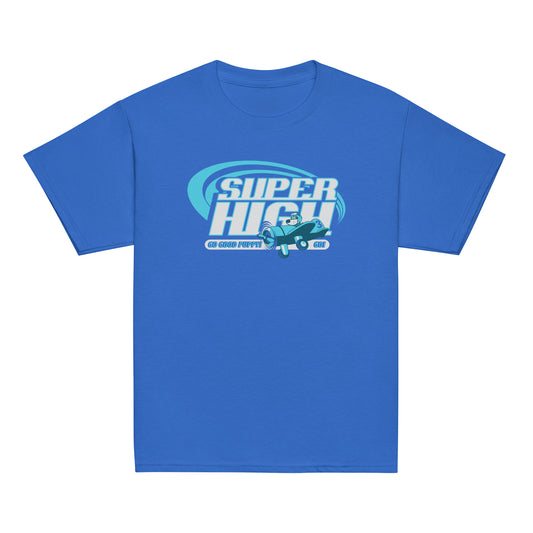 Super High . Blue . Youth Classic Tee