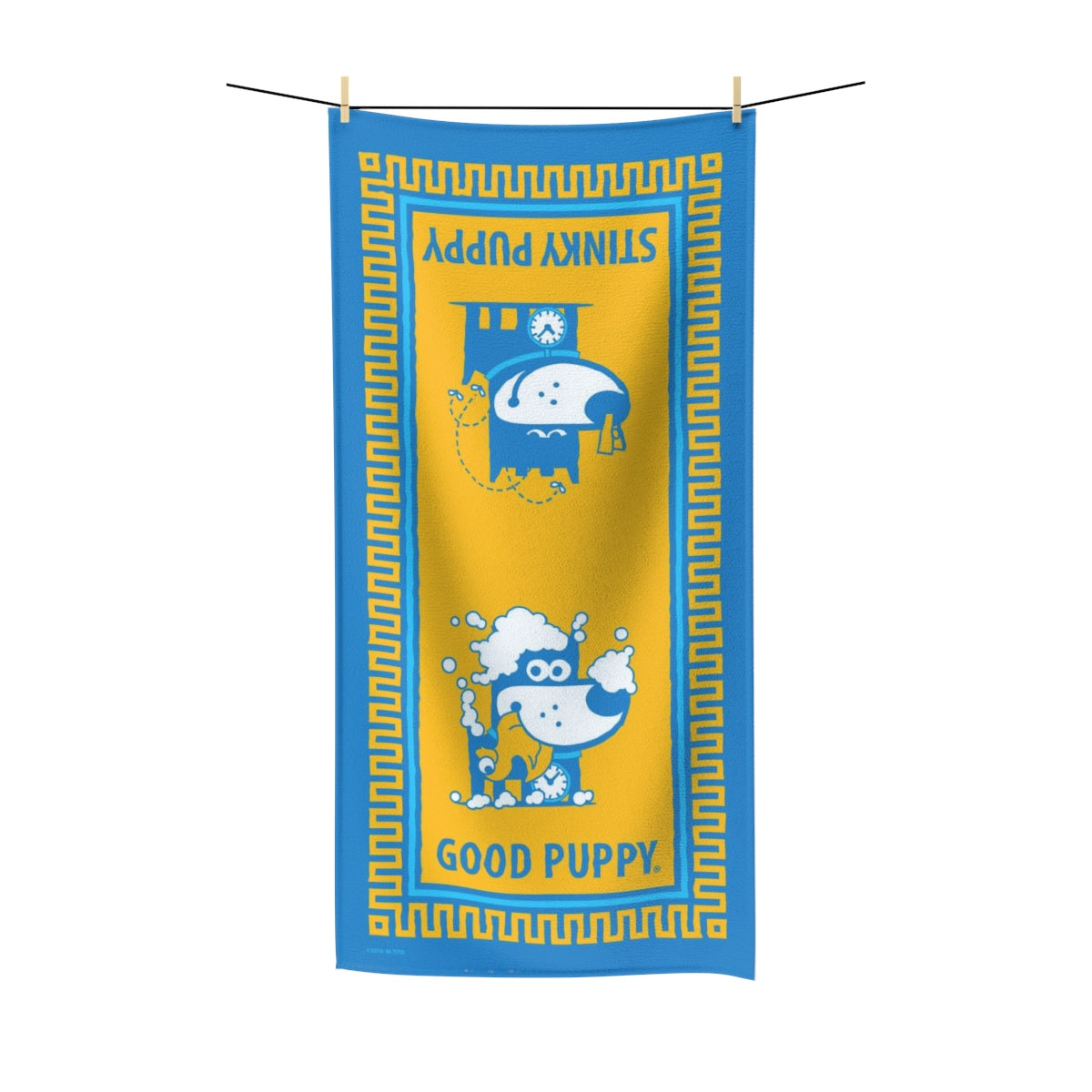 Good Puppy Bath I . Polycotton Towel