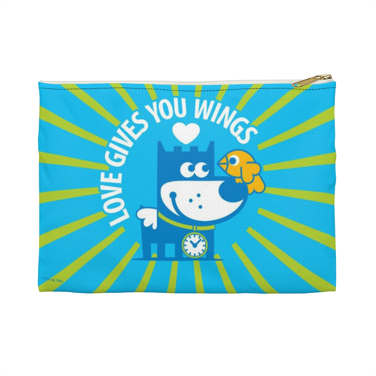 Love Gives You Wings . Accessory Pouch