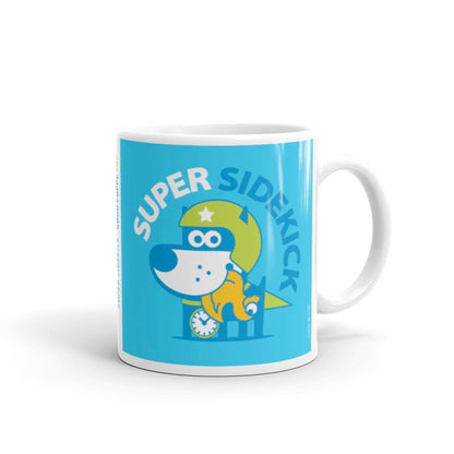 Super Puppy Children's Character Ceramic Mug Green Blue