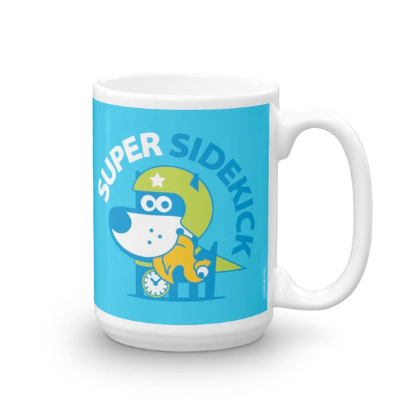 Super Puppy Children's Character Ceramic Mug Green Blue