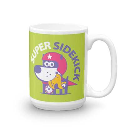 Super Puppy Children's Character Ceramic Mug Green Hot Pink