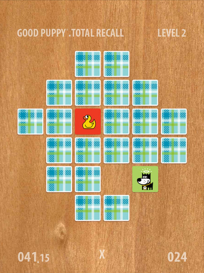 Good Puppy Total Recall . Memory Game