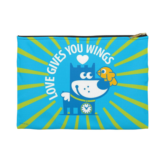 Love Gives You Wings . Accessory Pouch