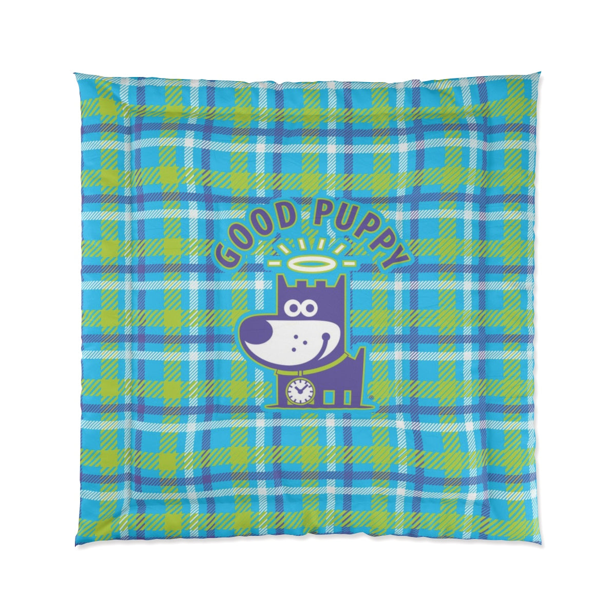 Good Puppy Plaid II Green . Comforter