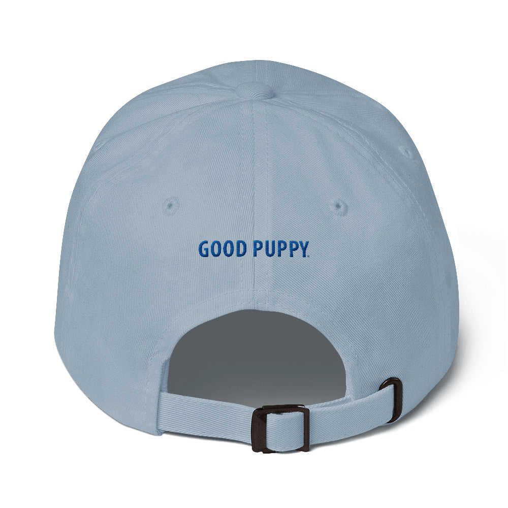 Good Puppy Logo Blue . Unstructured Baseball Cap