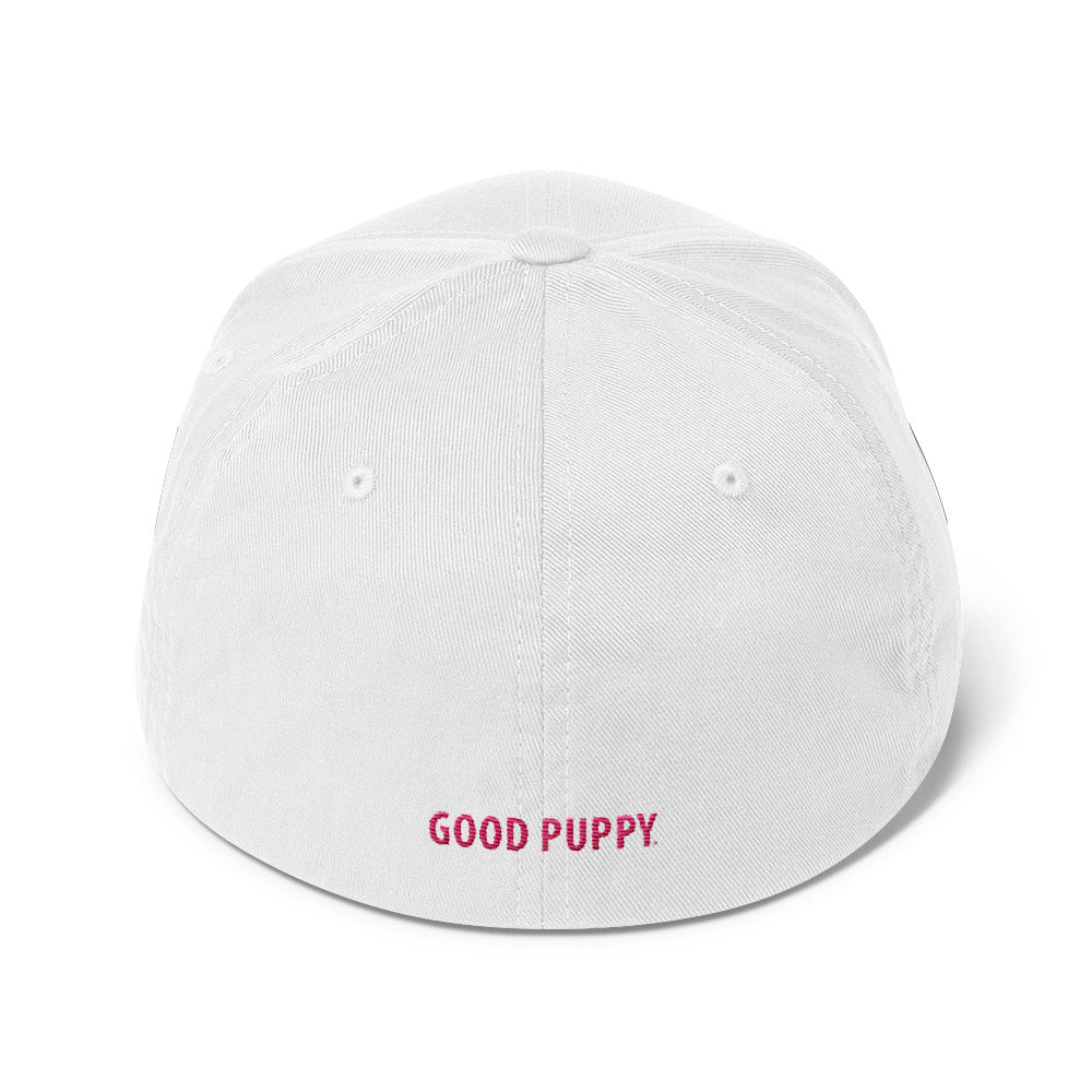 Good Puppy Logo Pink . Structured Baseball Cap