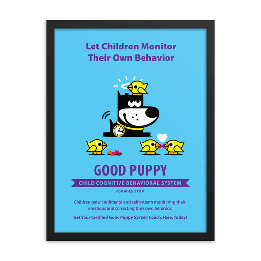 Good Puppy System Practice Promo Poster V . Framed 18x24