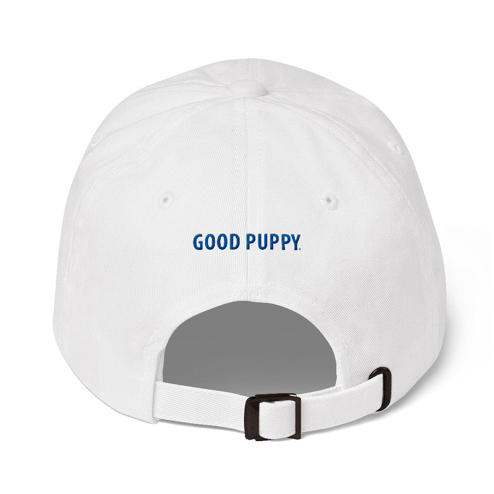 Good Puppy Logo Blue . Unstructured Baseball Cap