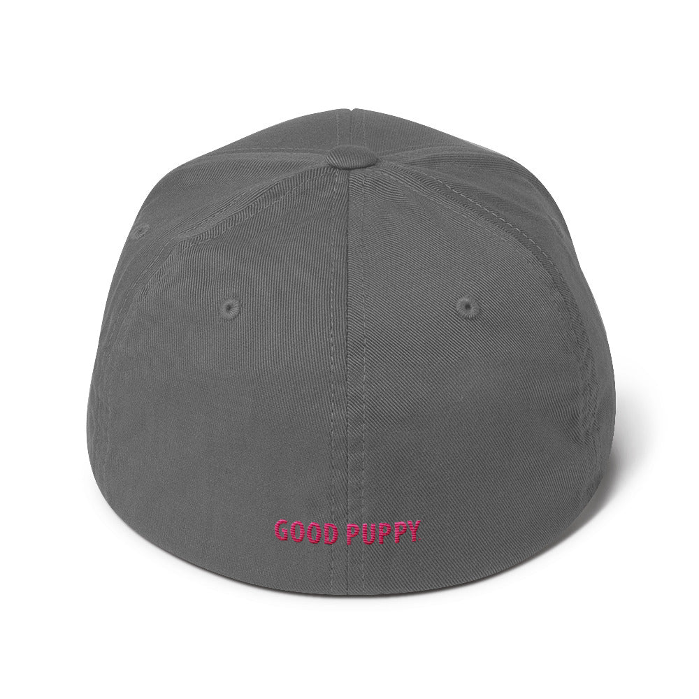 Good Puppy Logo Pink . Structured Baseball Cap