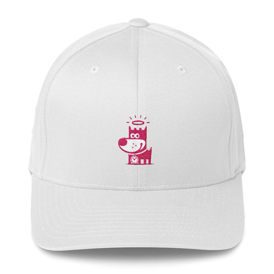 Good Puppy Logo Pink . Structured Baseball Cap