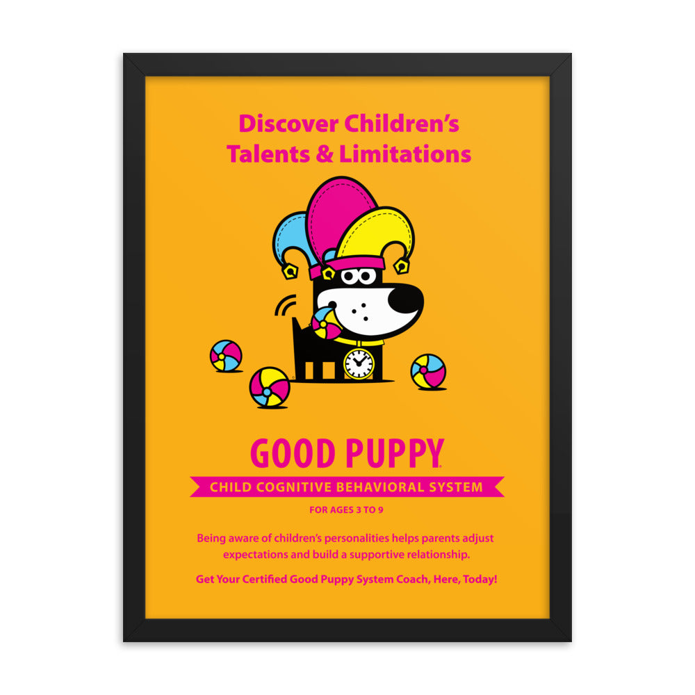 Good Puppy System Practice Promo Poster II . Framed 18x24