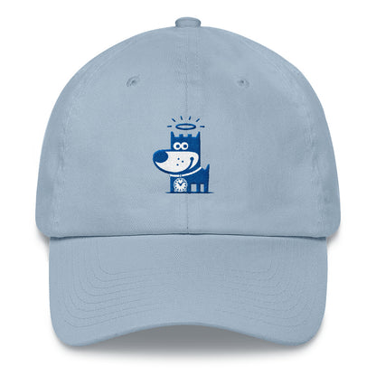 Good Puppy Logo Blue . Unstructured Baseball Cap